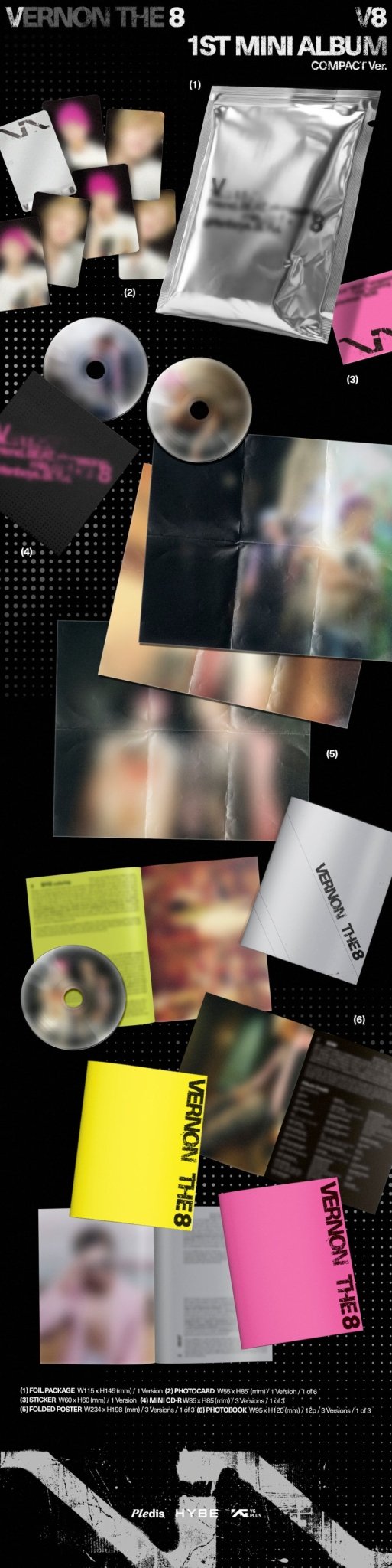 (Pre Order) V8 -V8: Compact ver. - KPop Idol