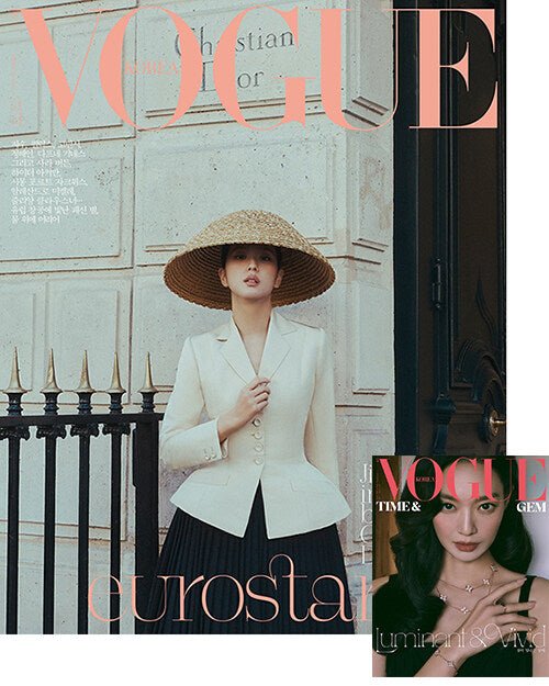 (Pre Order) Vogue Korea Magazine: April 2025: Cover Jisoo (random cover) - KPop Idol