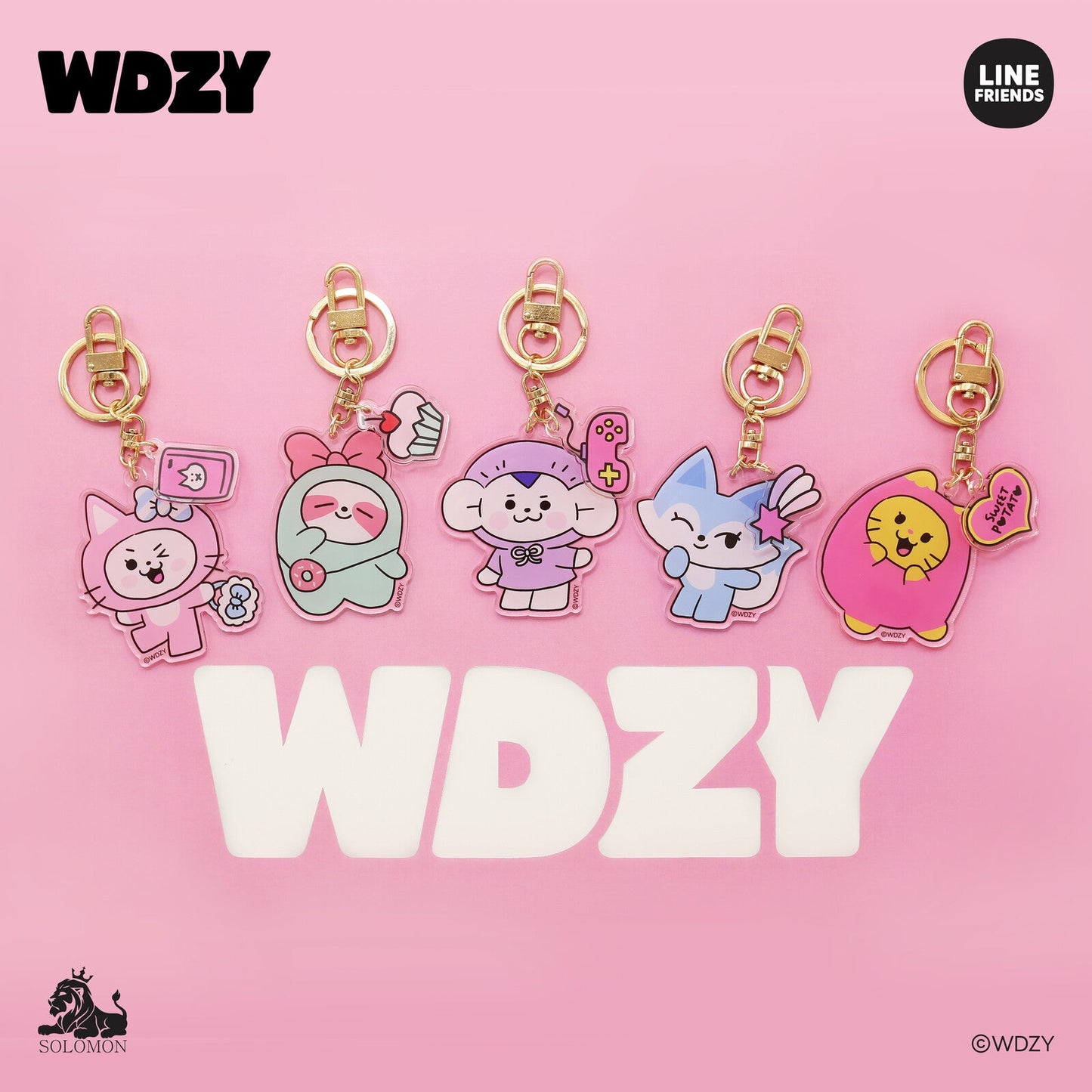 (Pre Order) WDZY Acrylic Keyring - (version choice) - KPop Idol