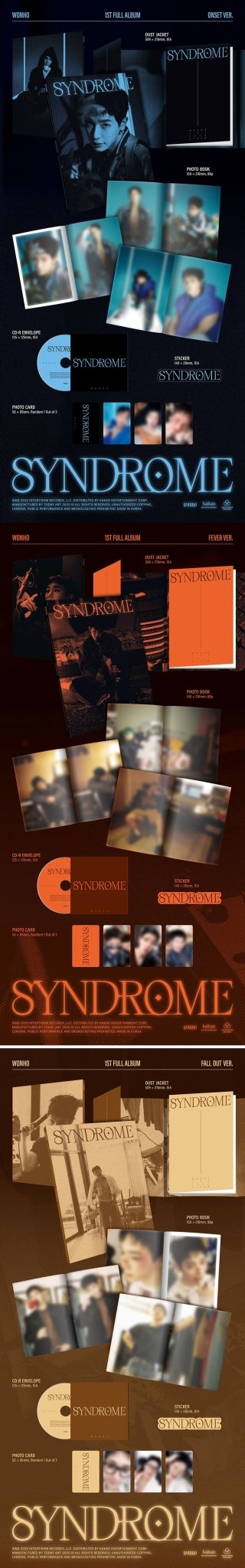 (Pre Order) Wonho - Syndrome Photobook version (random cover) - KPop Idol