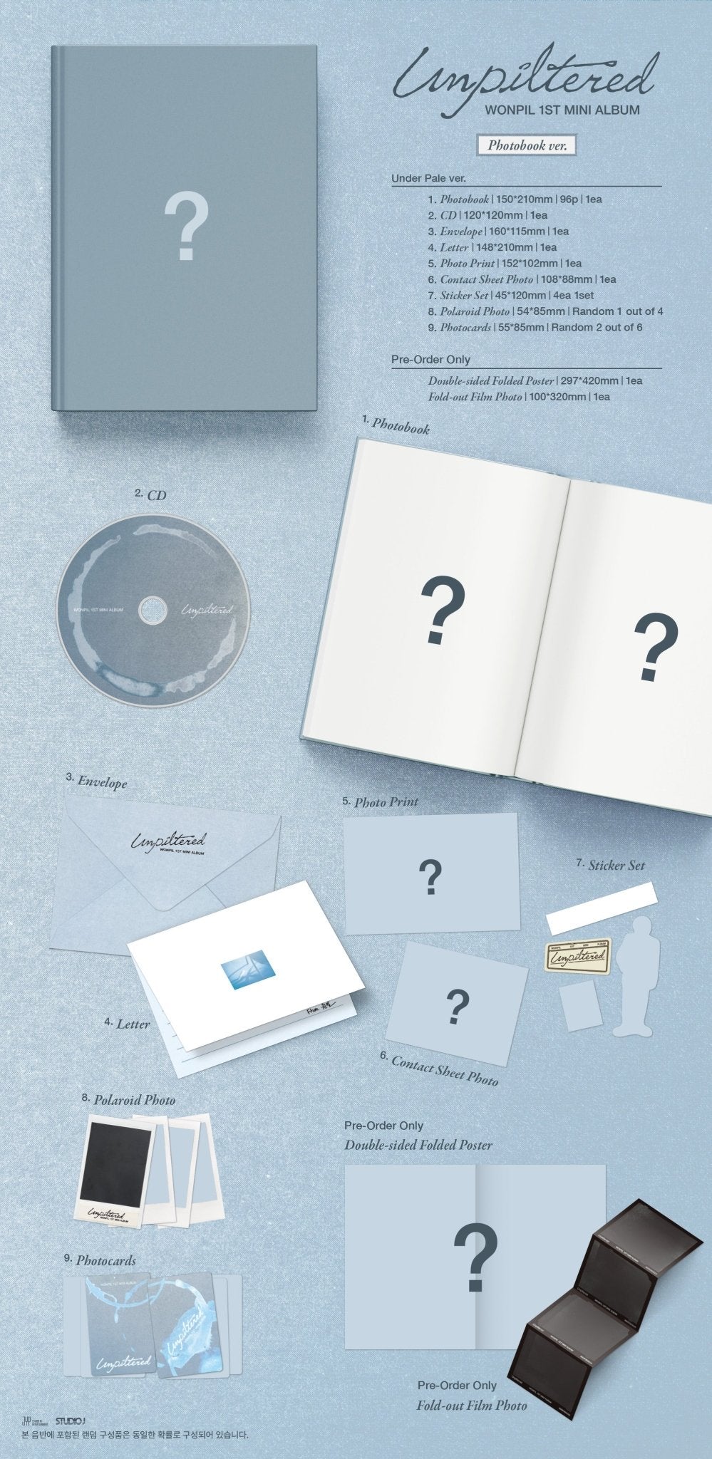 (Pre Order) Wonpil - Unpiltered: Photobook ver. - KPop Idol