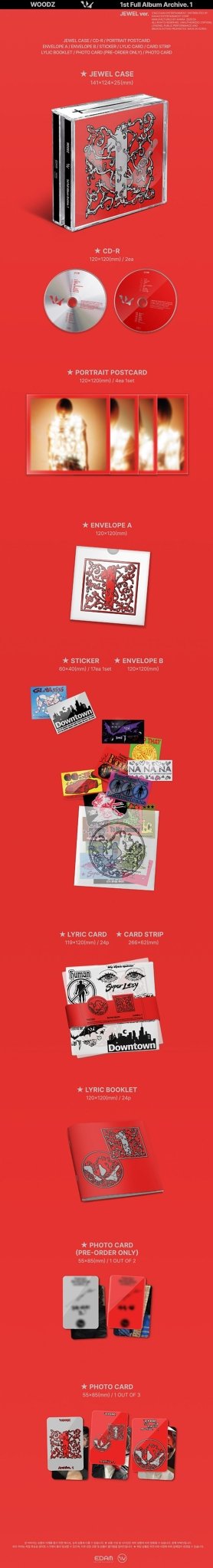 (Pre Order) WOODZ - Archive.1 Jewel Case - KPop Idol