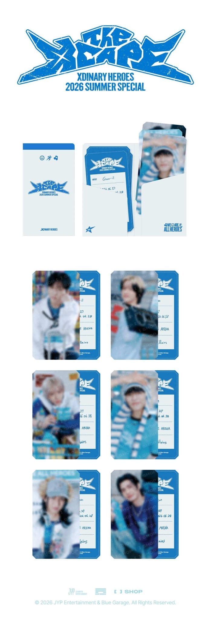 (Pre Order) Xdinary Heroes - 2026 Summer Special 'The Xcape' Official MD: PHOTO TICKET SET - KPop Idol