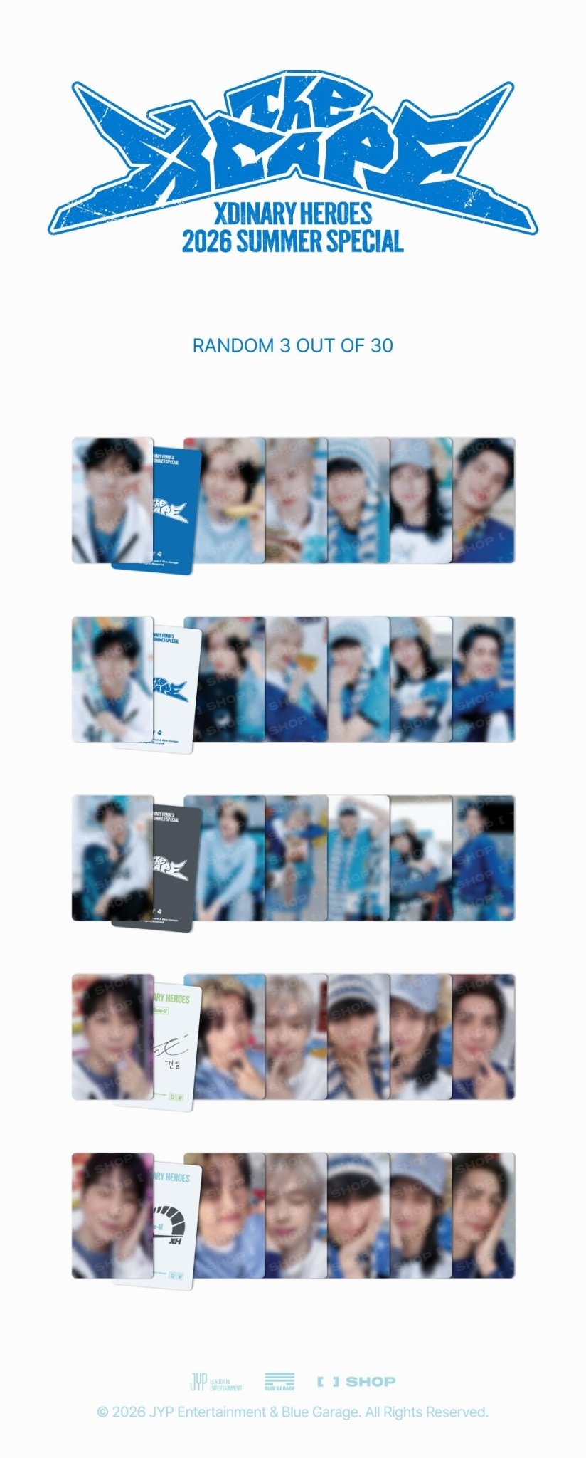 (Pre Order) Xdinary Heroes - 2026 Summer Special 'The Xcape' Official MD: SECRET PHOTOCARD - KPop Idol