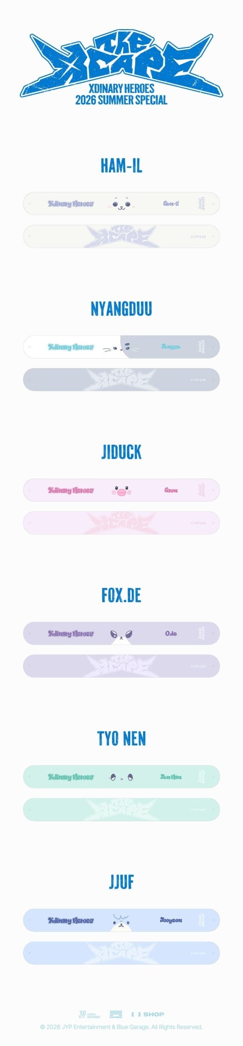 (Pre Order) Xdinary Heroes - 2026 Summer Special 'The Xcape' Official MD: Xdinary Monsters ONE TOUCH WRIST BAND - KPop Idol