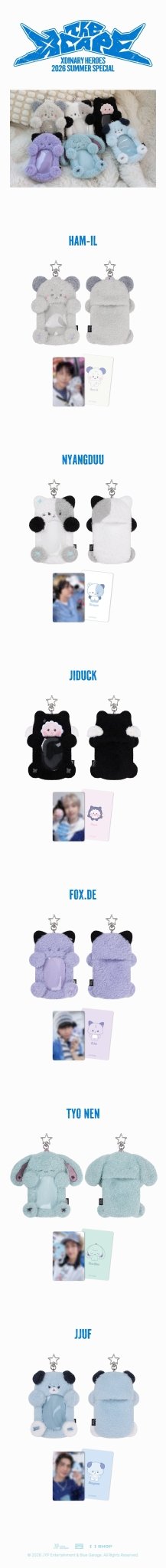 (Pre Order) Xdinary Heroes - 2026 Summer Special 'The Xcape' Official MD: Xdinary Monsters REEL HOLDER - KPop Idol