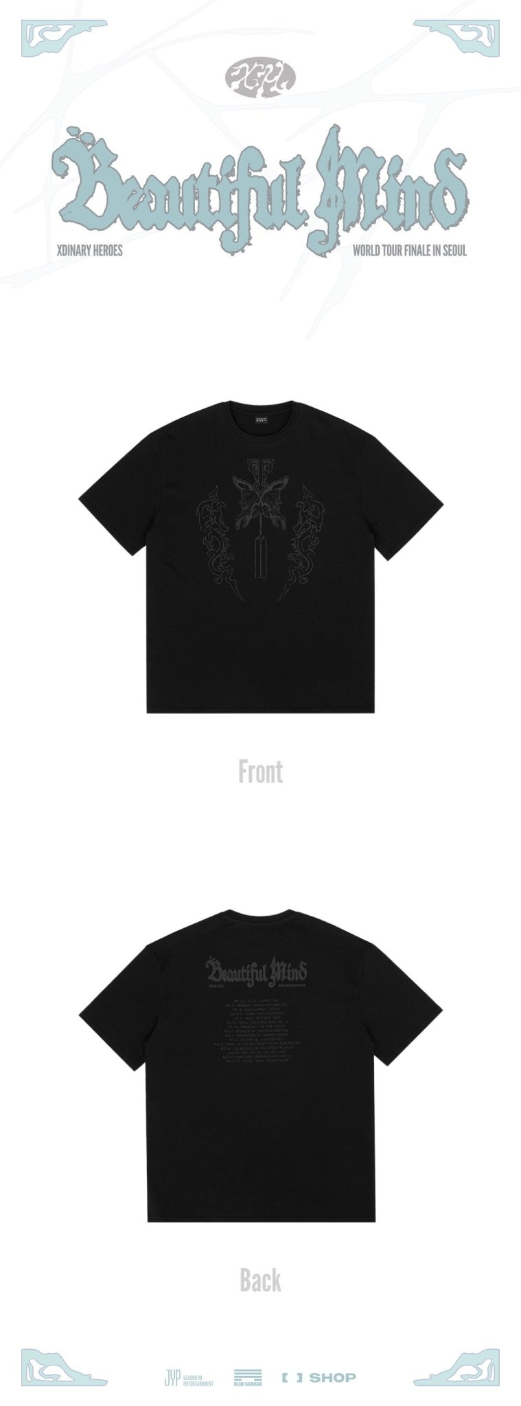 (Pre Order) Xdinary Heroes - Beautiful Mind Finale Official MD: T - SHIRT - KPop Idol