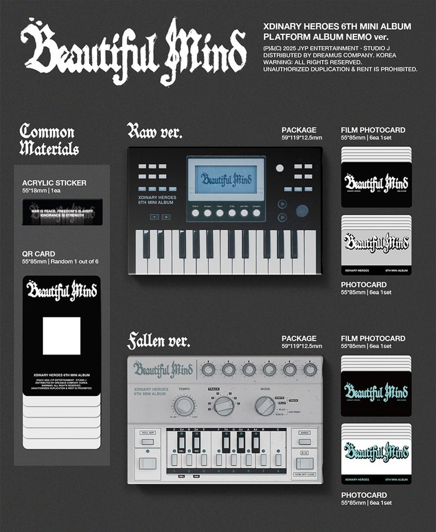 (Pre Order) Xdinary Heroes - Beautiful Mind (Nemo Platform) - KPop Idol