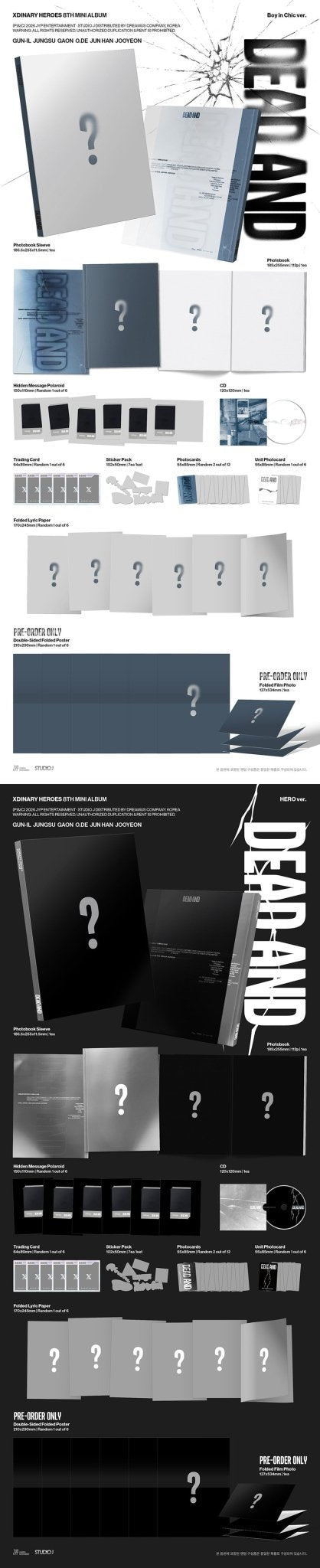 (Pre Order) Xdinary Heroes - Dead And: Photobook ver. - KPop Idol