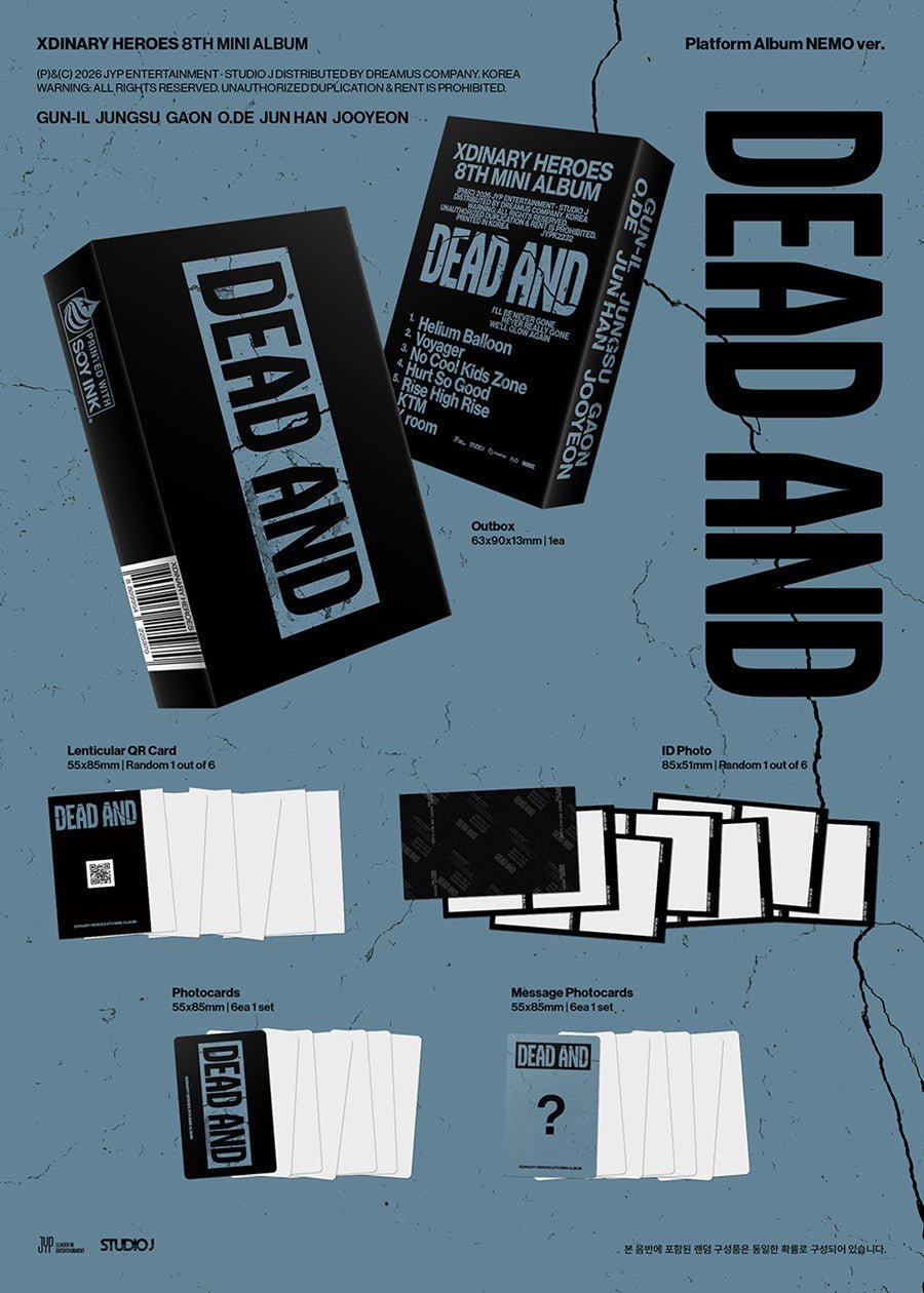 (Pre Order) Xdinary Heroes - Dead And: Platform Nemo Album - KPop Idol