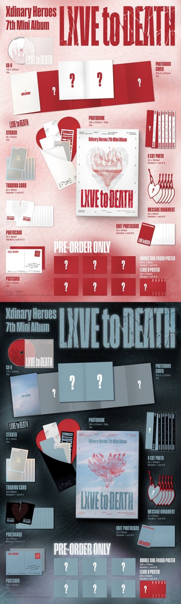 (Pre Order) Xdinary Heroes - Lxve to Death Photobook Version (random cover) with Soundwave POB - KPop Idol