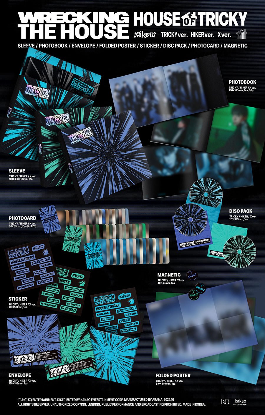 (Pre Order) Xikers - House of Tricky: Wrecking The House (version choice) - KPop Idol