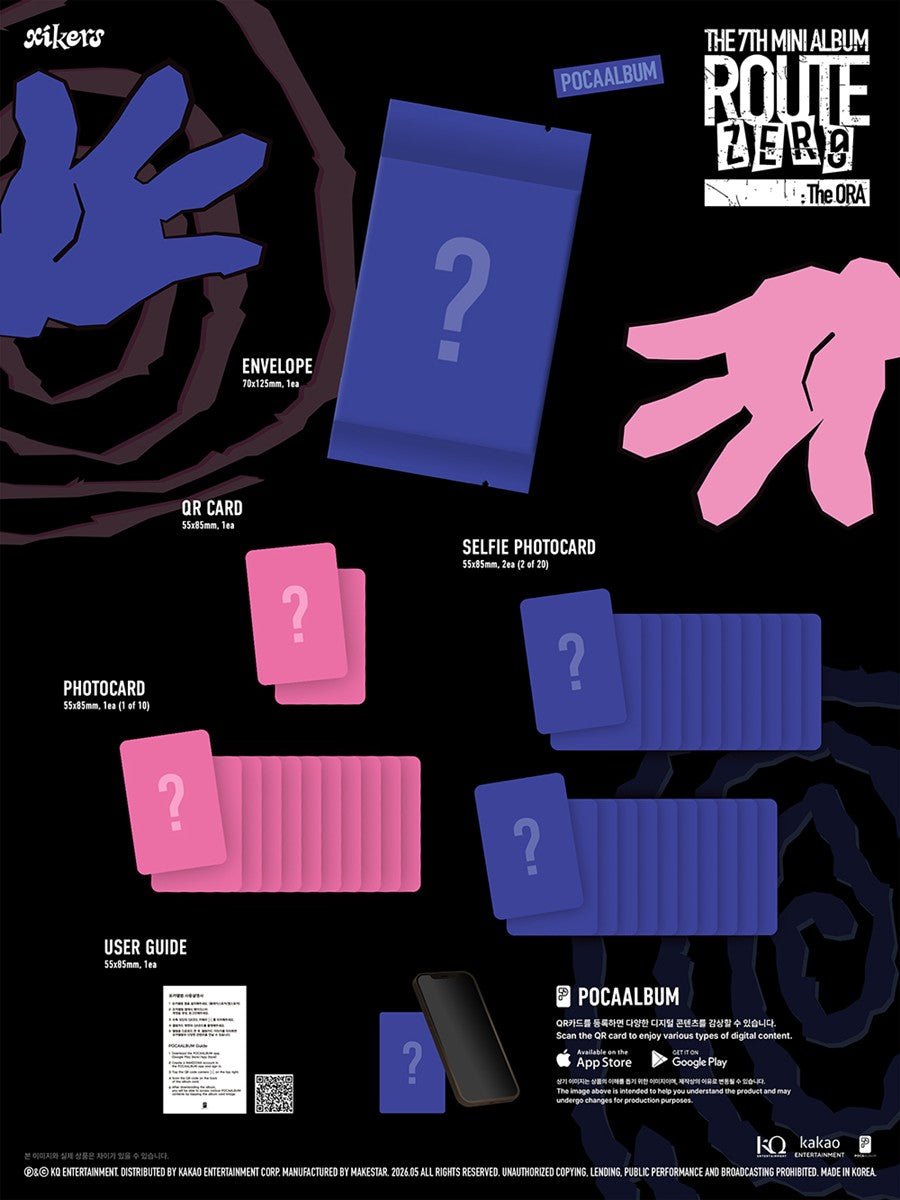 (Pre Order) Xikers - Route Zero: The Ora - Poca Album - KPop Idol