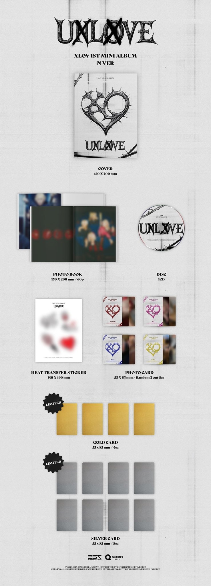 (Pre Order) XLOV - UXLXVE (version choice) - KPop Idol