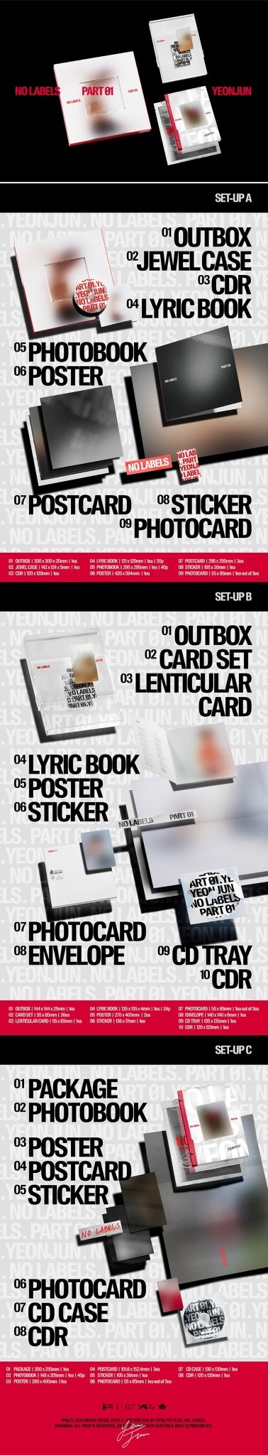 (Pre Order) Yeonjun - No Labels Part 01 with Weverse POB - KPop Idol