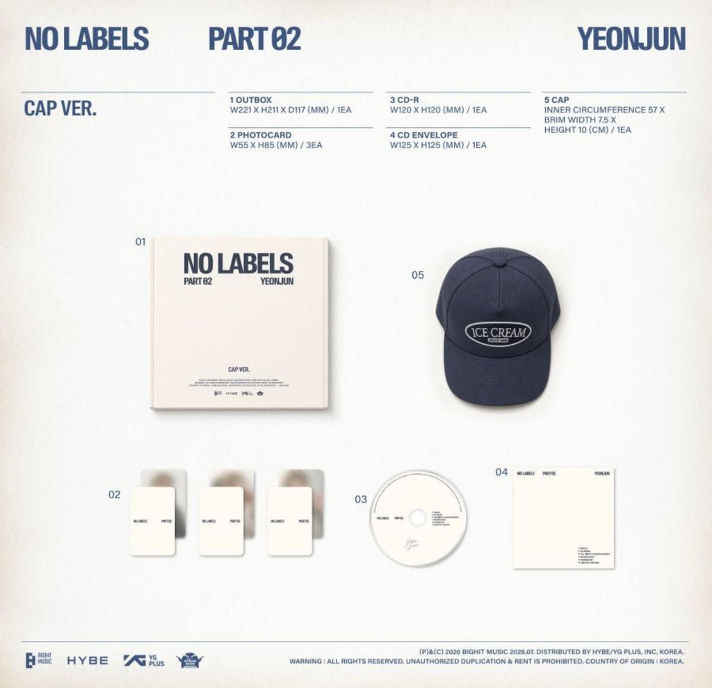 (Pre Order) Yeonjun - No Labels: Part 02 - Cap Ver. - KPop Idol
