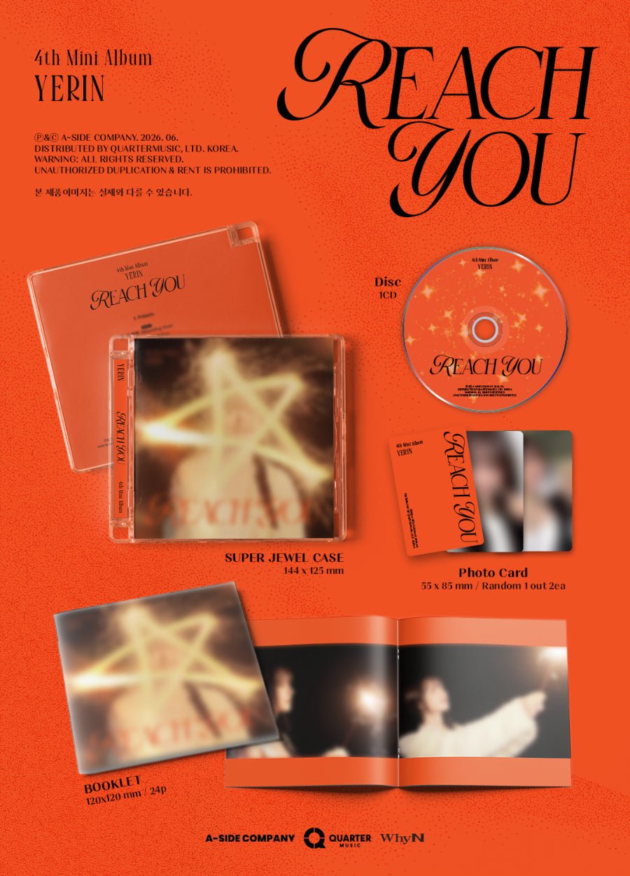 (Pre Order) Yerin - Reach You: Jewel Case Ver. - KPop Idol