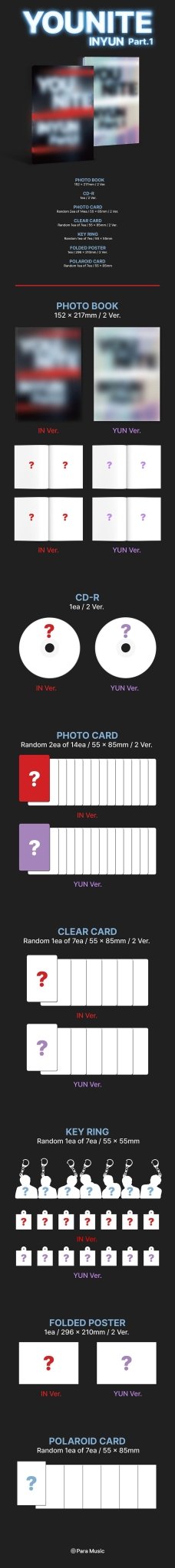 (Pre Order) Younite - INYN Part.1 - KPop Idol