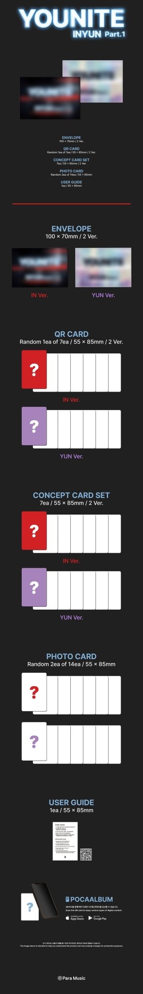 (Pre Order) Younite - INYN Part.1: Poca Album - KPop Idol