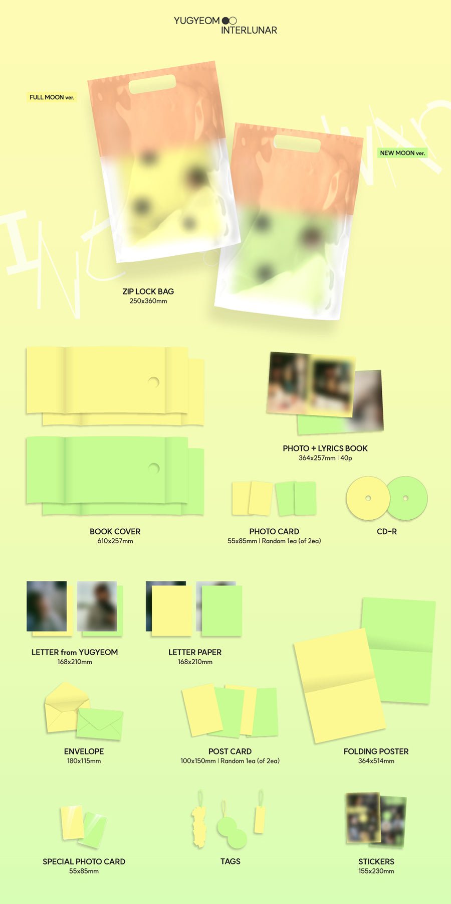 (Pre Order) Yugyeom - Interlunar (random cover) - KPop Idol