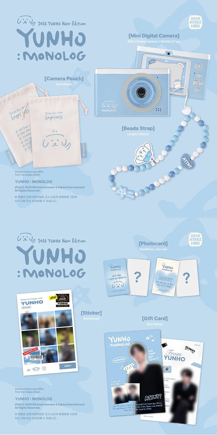 (Pre Order) Yunho - Monolog 2026 New Edition - KPop Idol