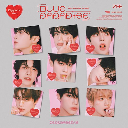 (Pre Order) Zerobaseone - Blue Paradise Digipack Version (random cover) with Soundwave POB - KPop Idol
