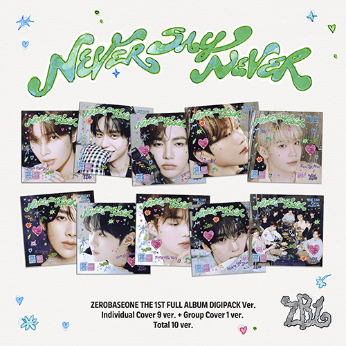 (Pre Order) Zerobaseone - Never Say Never Digipack Version with POB (random cover) - KPop Idol