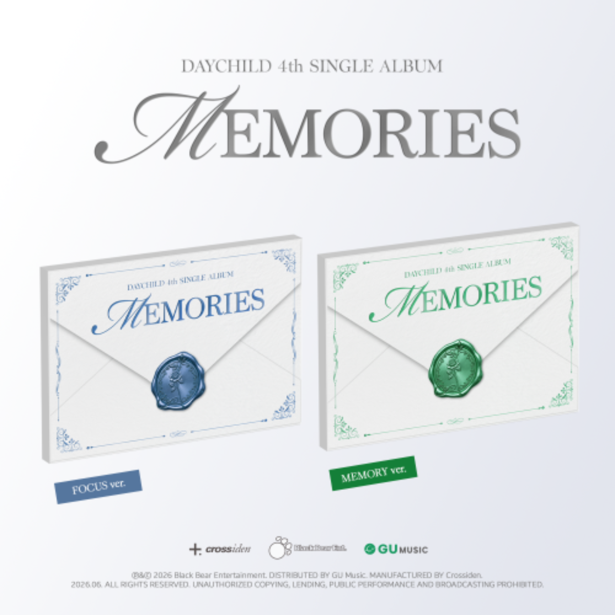 (Pre Order) DayChild - Memorise: Envelope Ver.