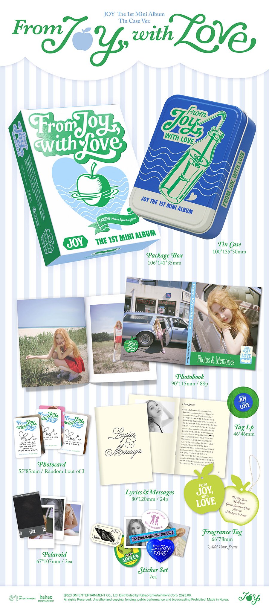 Red Velvet Joy - From Joy, with Love Tin Case Version - KPop Idol