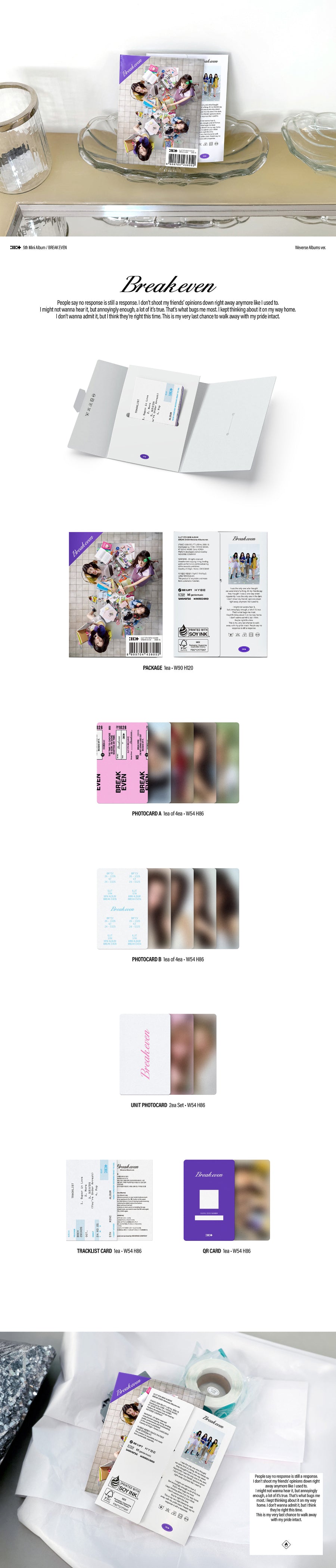 ⏳ ILLIT - Break Even: Weverse Album
