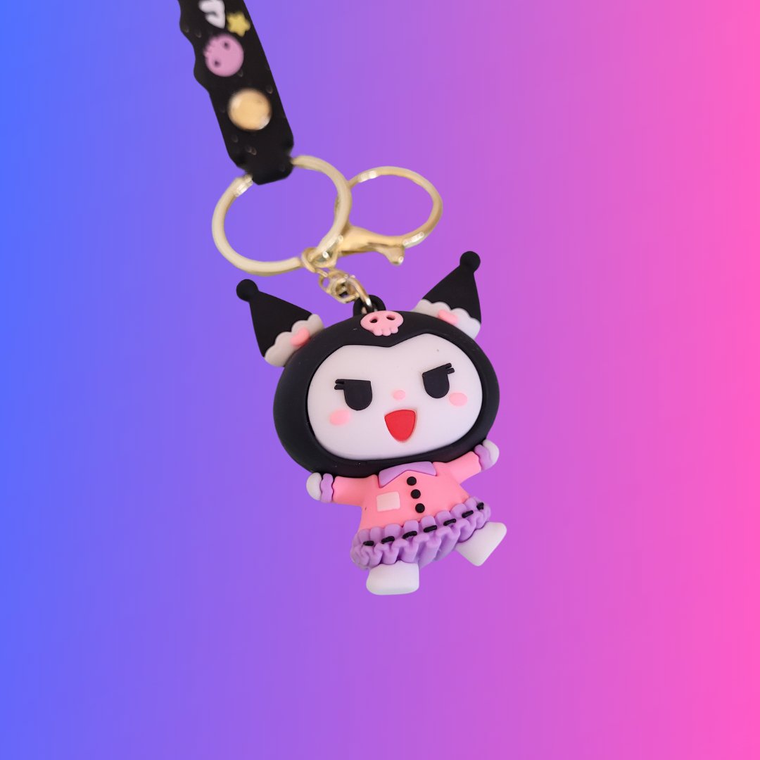 Sanrio Halloween Keyring - Kuromi Harlequin - KPop Idol