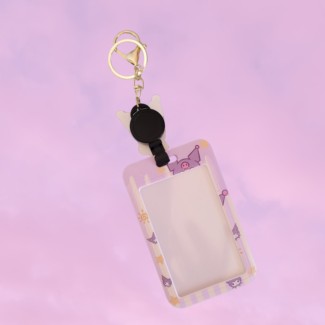 Sanrio Retractable ID Holder - Kuromi - KPop Idol