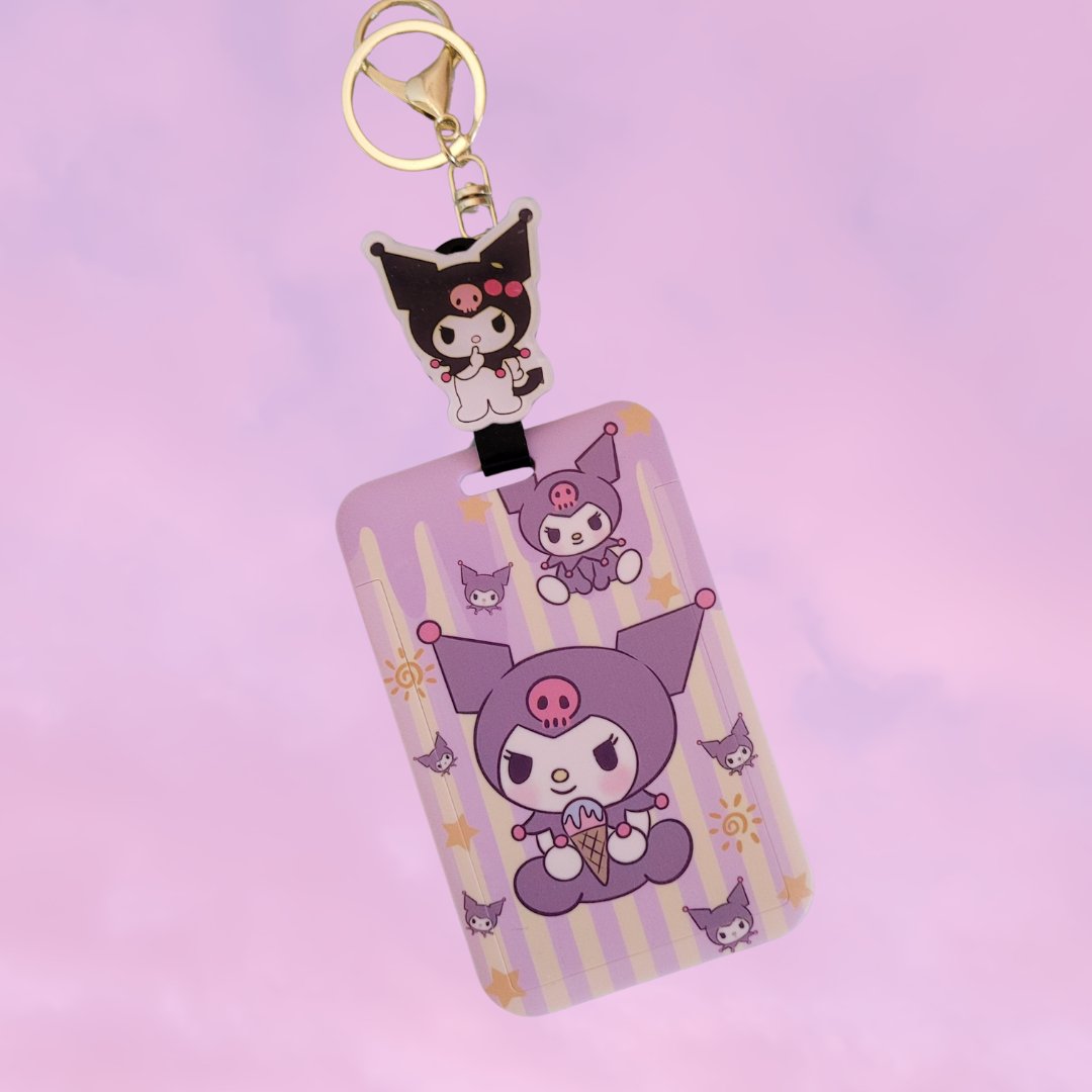 Sanrio Retractable ID Holder - Kuromi - KPop Idol