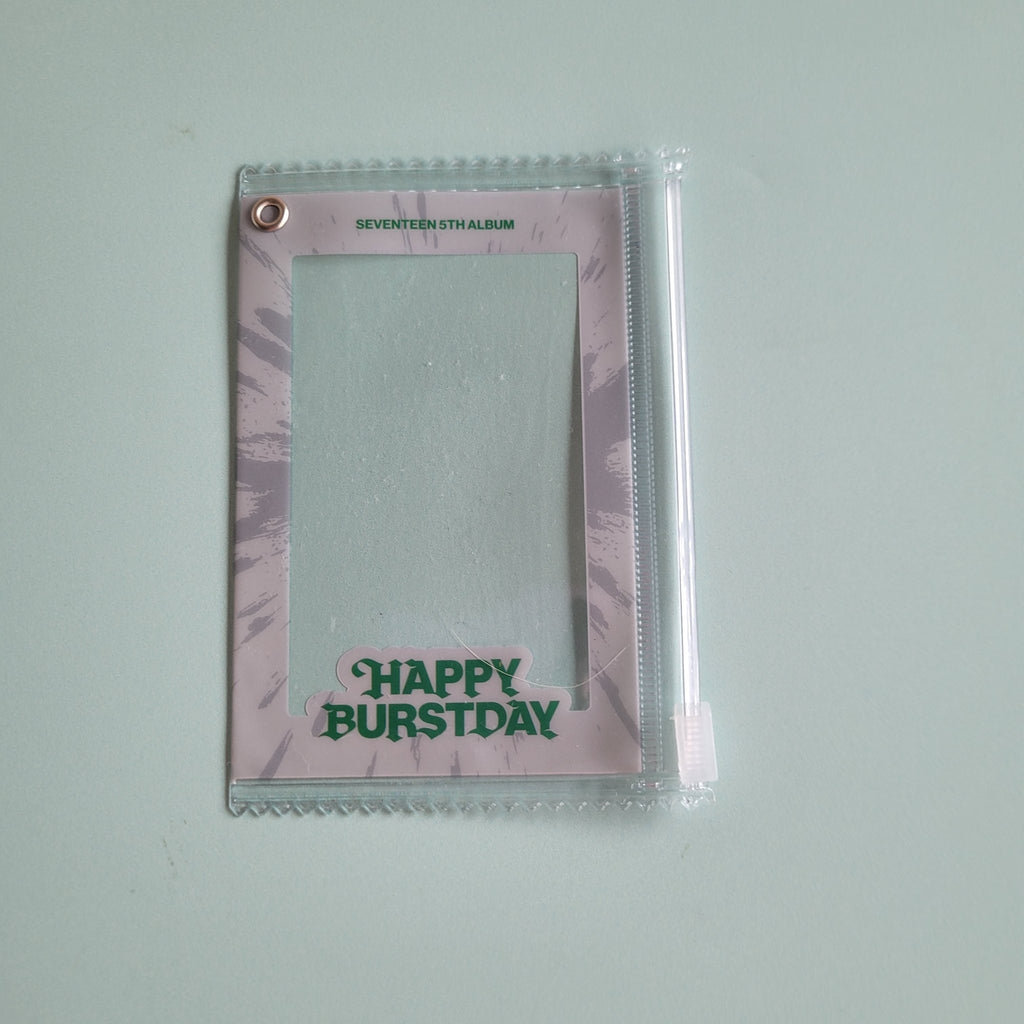 Seventeen Happy Burstday POB: Weverse Global Photocard Pouch with Keychain (version choice) - KPop Idol