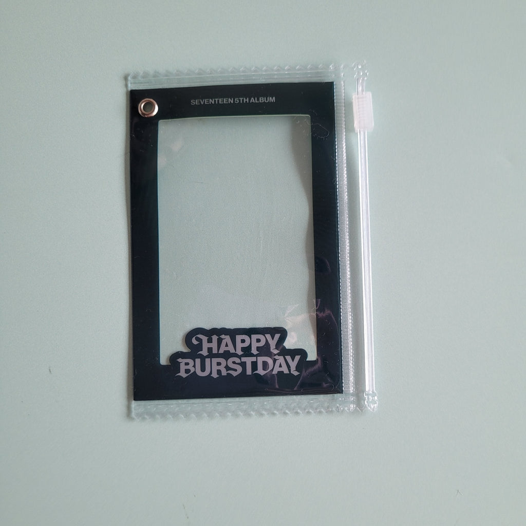 Seventeen Happy Burstday POB: Weverse Global Photocard Pouch with Keychain (version choice) - KPop Idol