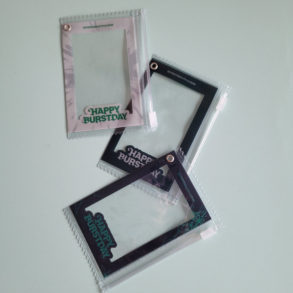 Seventeen Happy Burstday POB: Weverse Global Photocard Pouch with Keychain (version choice) - KPop Idol