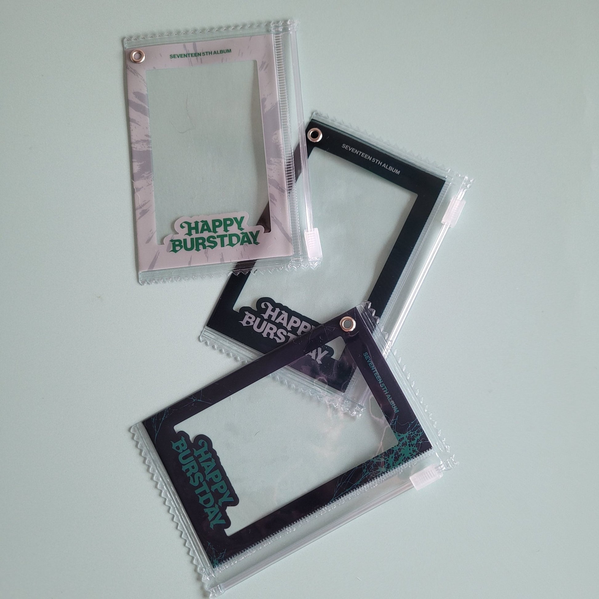 Seventeen Happy Burstday POB: Weverse Global Photocard Pouch with Keychain (version choice) - KPop Idol