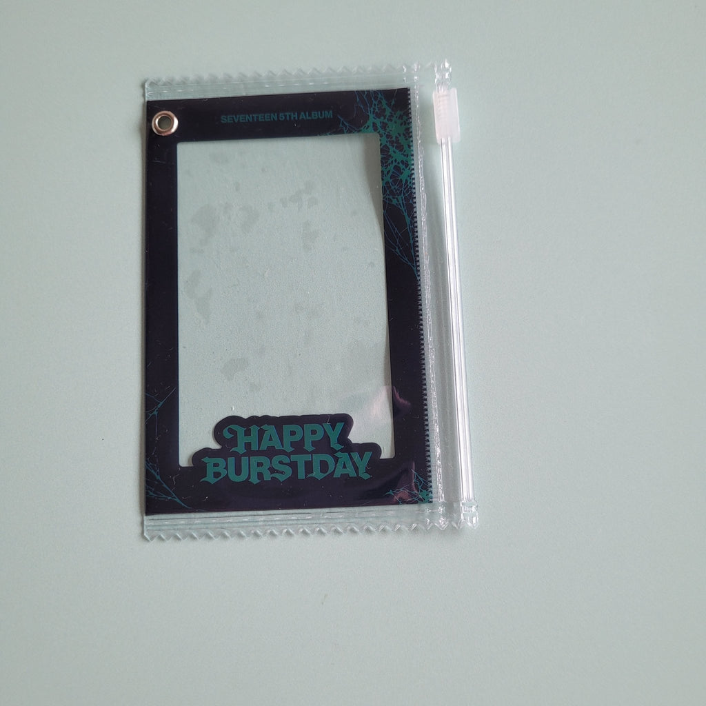 Seventeen Happy Burstday POB: Weverse Global Photocard Pouch with Keychain (version choice) - KPop Idol