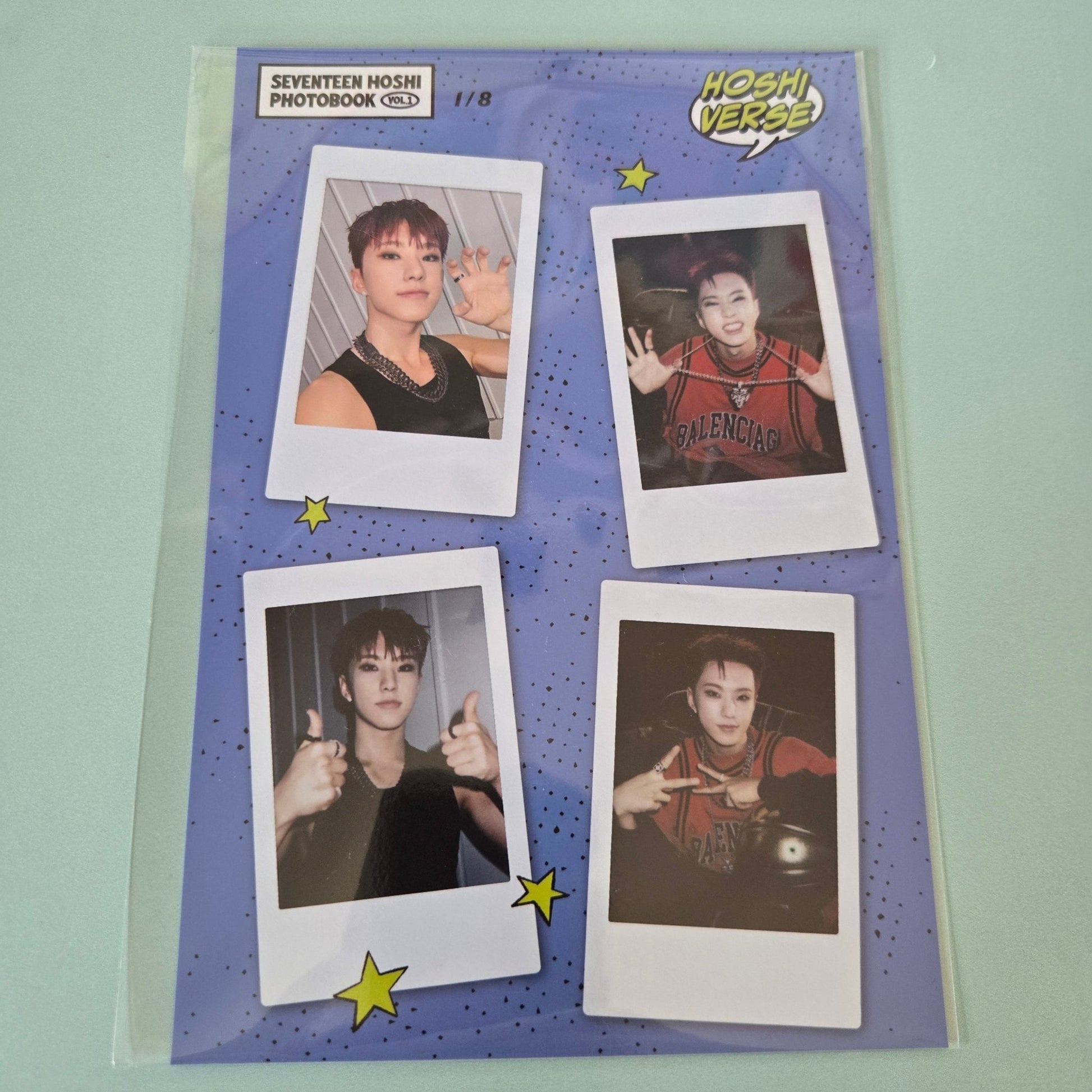 Seventeen Hoshi - Hoshi Verse POB: Weverse Shop 4 Cut A5 Photo Sheet - KPop Idol