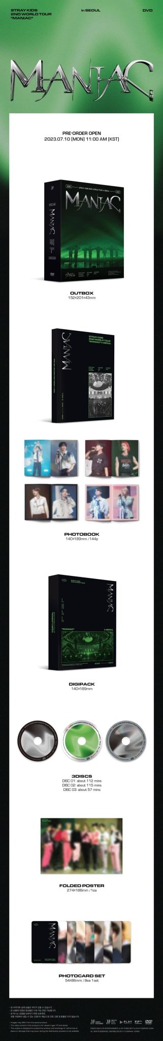 Stray Kids 2nd World Tour “MANIAC” in SEOUL DVD - KPop Idol