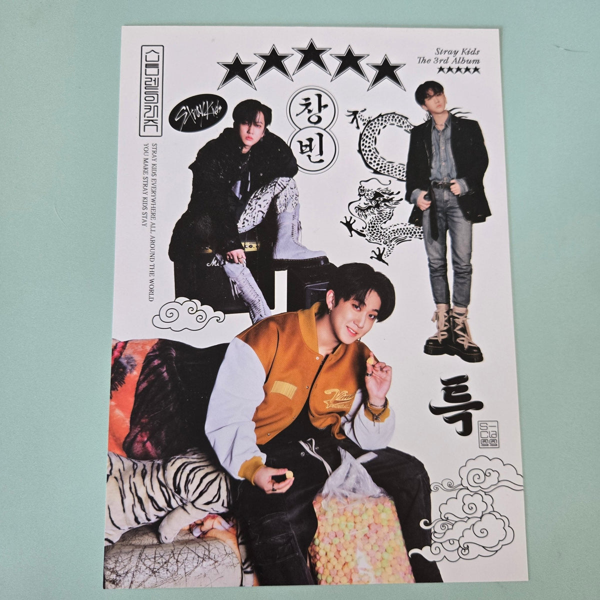 Stray Kids Album Mini Posters - 5 Star OOTD Changbin - KPop Idol