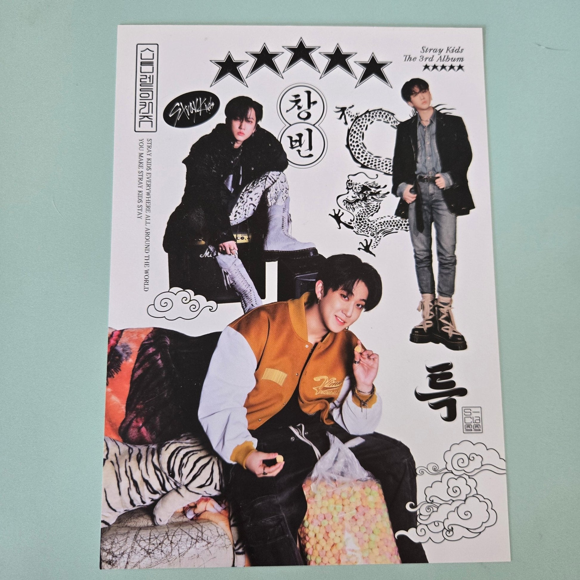 Stray Kids Album Mini Posters - 5 Star OOTD Changbin - KPop Idol