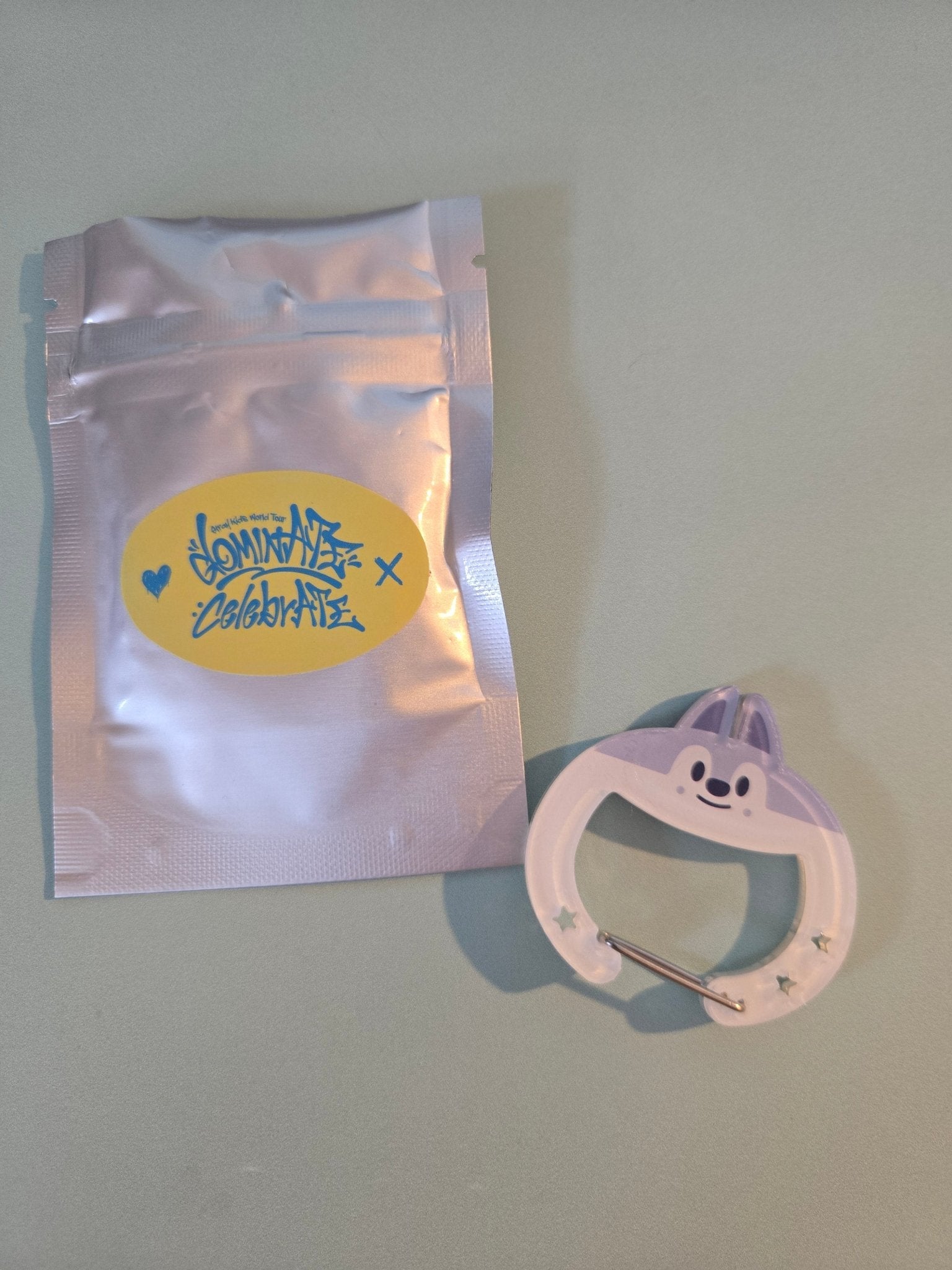 Stray Kids CelebrATE DominATE Pop Up Store Official MD: Carabiner - Bang Chan Round - KPop Idol