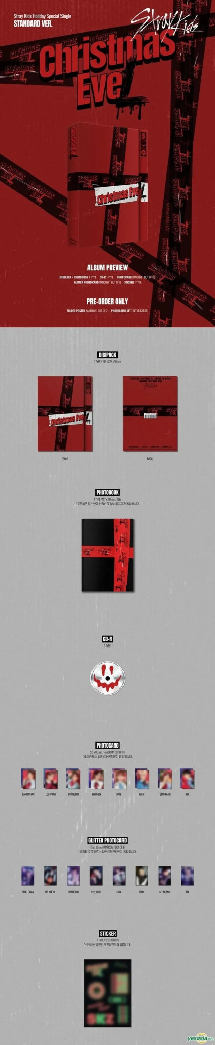 Stray Kids - Christmas EveL Standard ver. album - KPop Idol
