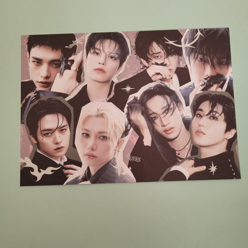 Stray Kids - Do It Album Poster: Collage Unit Black - KPop Idol