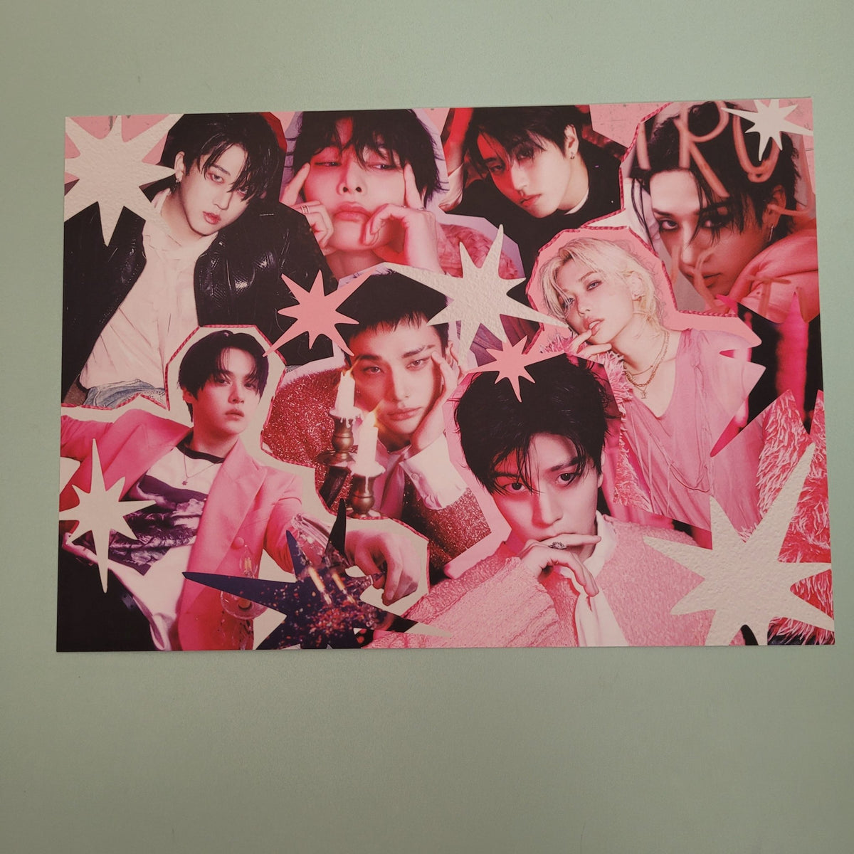 Stray Kids - Do It Album Poster: Collage Unit Pink - KPop Idol
