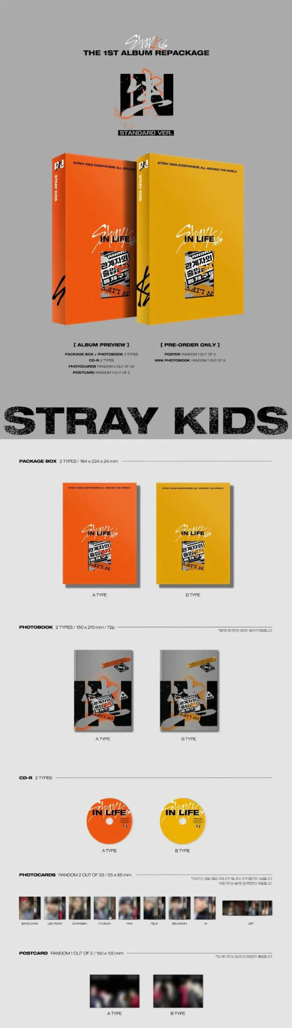 Stray Kids - In Life Album (Version Choice) - KPop Idol