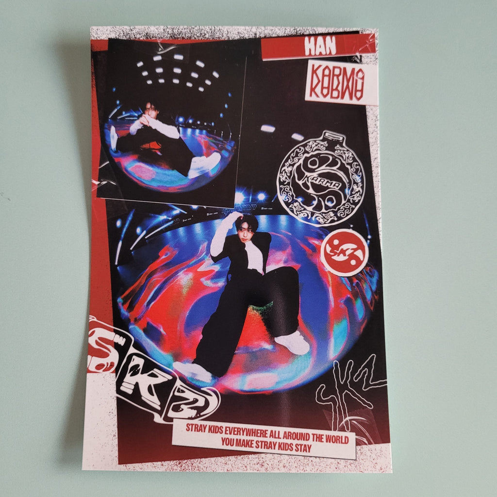 Stray Kids - Karma Album Photocard: Accordion Glossy Photo (member choice) - KPop Idol