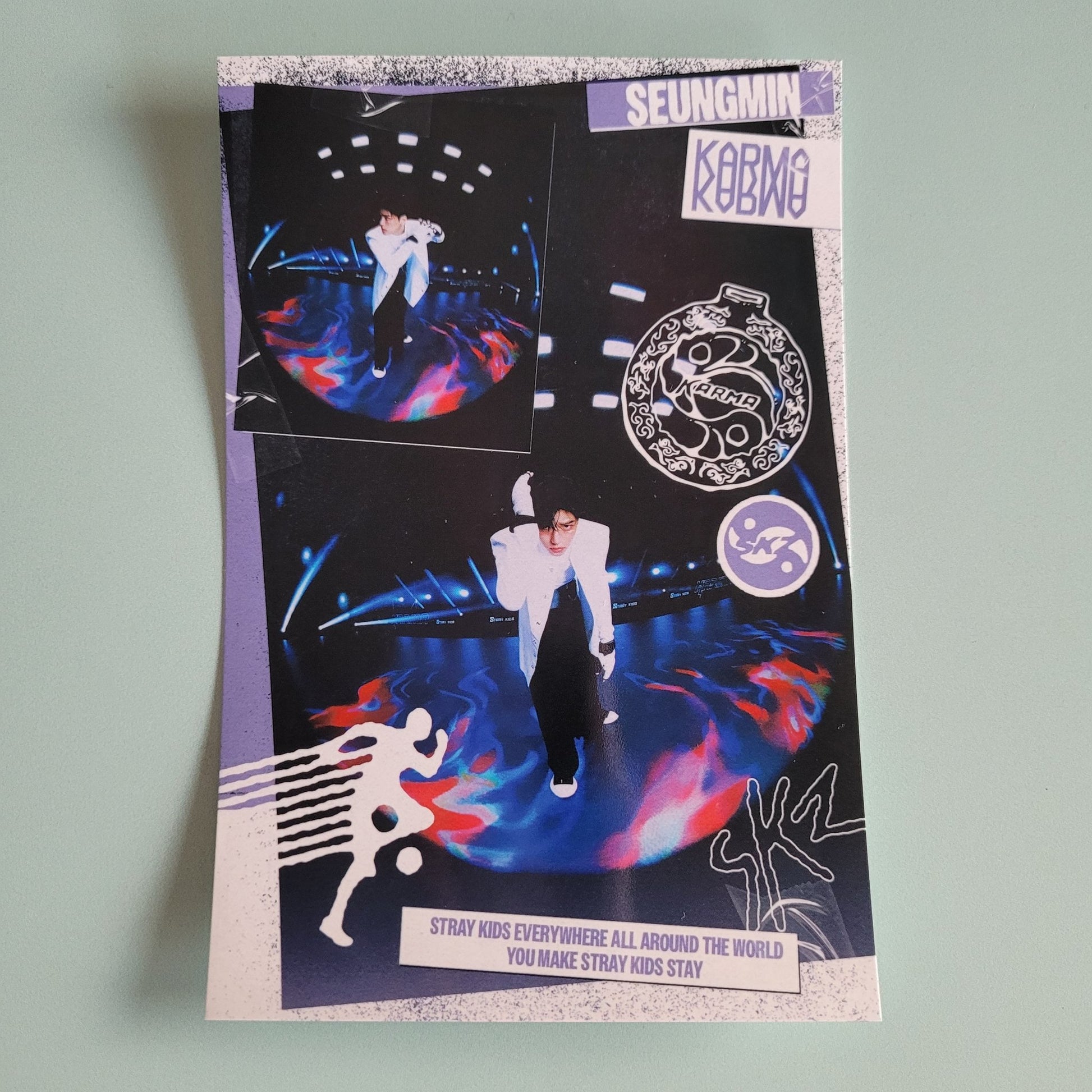 Stray Kids - Karma Album Photocard: Accordion Glossy Photo (member choice) - KPop Idol