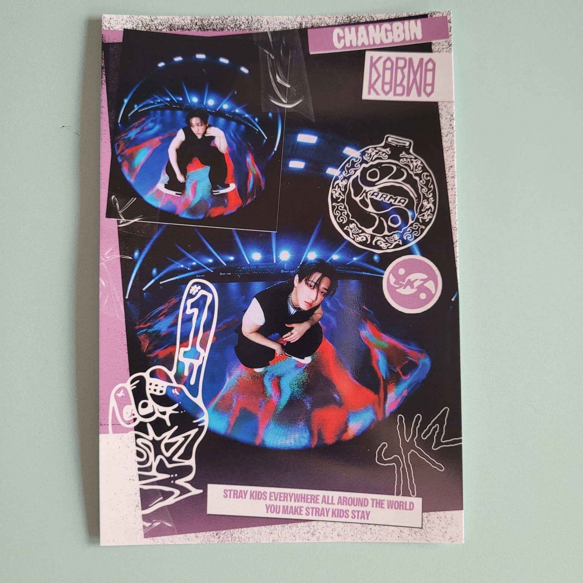 Stray Kids - Karma Album Photocard: Accordion Glossy Photo (member choice) - KPop Idol